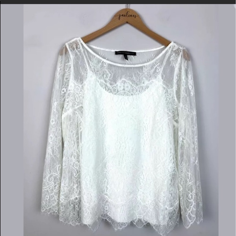 Lace overlay top